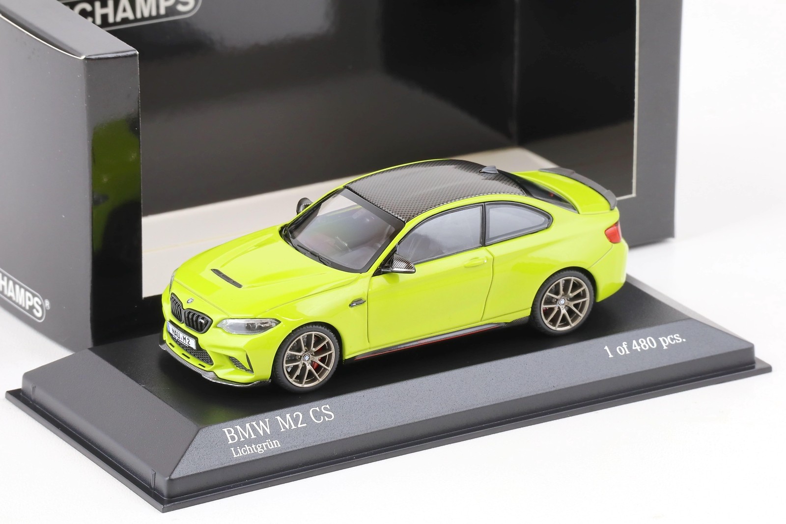 1:43 Minichamps BMW M2 Cs Coupe Light Green 2020