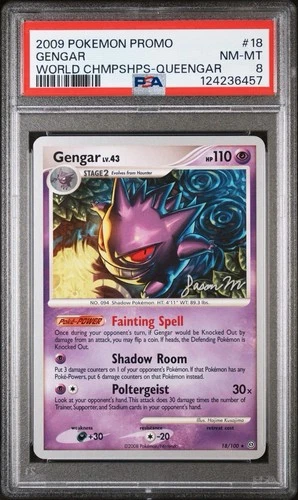 Gengar - 2009 18/100 Pokémon World Championships Promo Queengar PSA 8