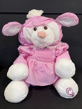 VTG 1986 Fisher Price Puffalump Easter Lamb Pink 16" Plush Lovey EC