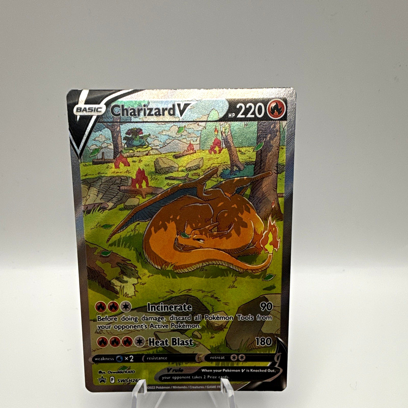 The Pokémon Company Pokemon TCG Charizard V SWSH260 SWSH Promo Holo 220 HP