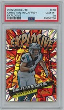 2022 Absolute Explosive #E18 Christian McCaffrey Panthers PSA 10