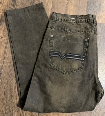 Bravo Jeans Italy Men's Denim Jeans 36x30 Brown Pants Authentic Quality Work 