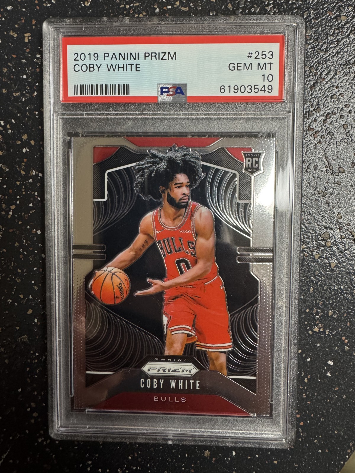 2019-20 Panini Prizm - Rookie Coby White #253 Ball in Right Hand (RC)