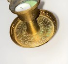 $159 Brass Incense Burner Candle Holder Handmade Etched Middle Eastern Mabkahra — photo 9