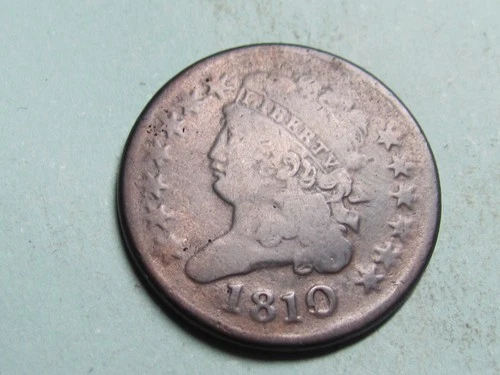 Photo of a 1810-P Half Cent from an eBay listing that sold on Jul 20, 2026