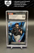2025 Topps Chrome Black Adrian Del Castillo 122 RC Blue Lava Ref /150 CGC 10