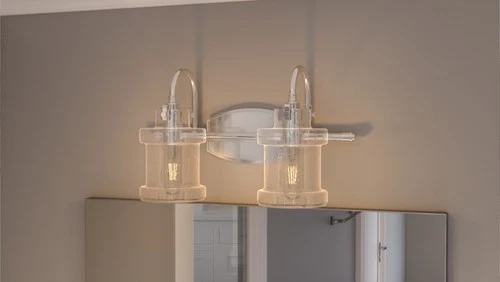 Quoizel DNY8602 Black Danbury 2-Light 16"W Bathroom Vanity Light - Picture 2 of 10