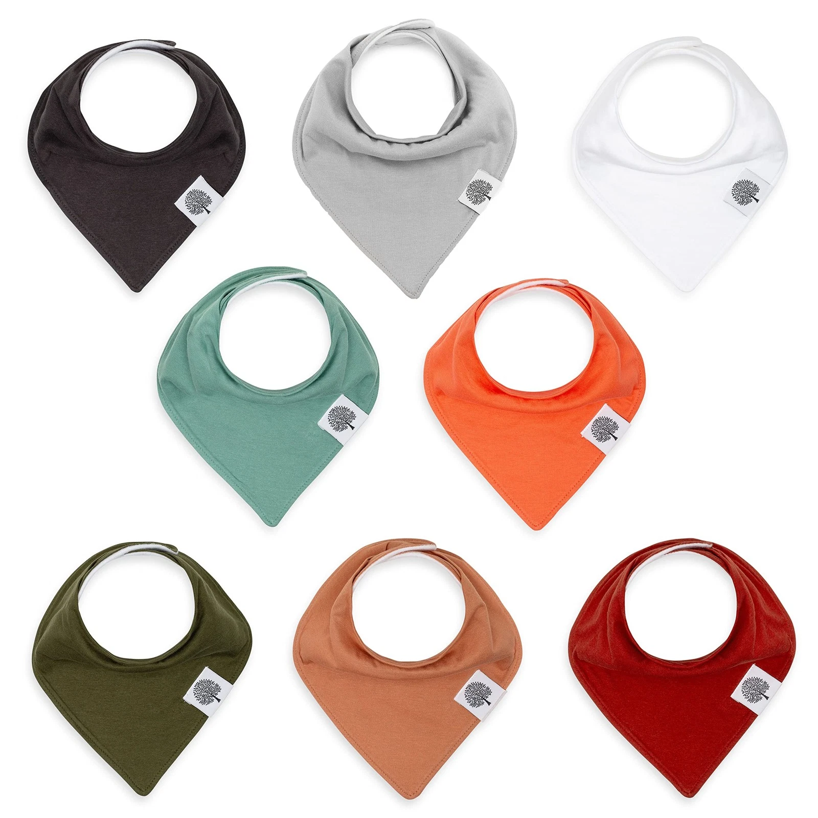 Parker Baby Bandana Drool Bibs 8 Pack Baby Bibs for Boys, Girls, Unisex - Sof...