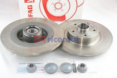 FAG Pair Rear Brake Discs With Bearings For Renault Espace IV MPN 713530960