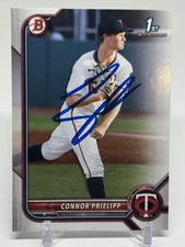 CONNOR PRIELIPP SIGNED 2022 1st BOWMAN Draft MINNESOTA TWINS #BD-8