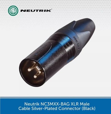 Neutrik XLR Stecker und Buchse 3 Pin Audio Stecker - Schwarz