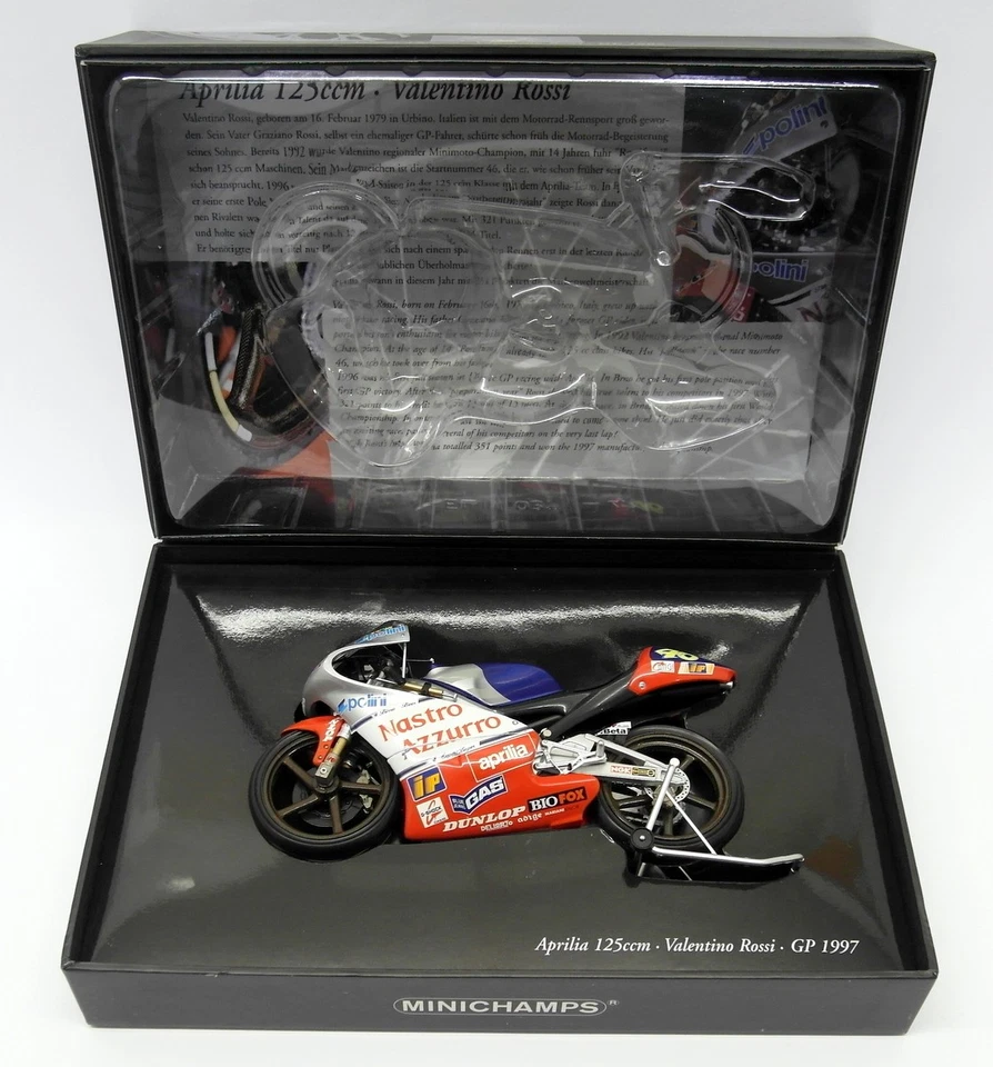 Minichamps 1/12 Scale - 122 970046 Aprilia 125 GP 1997 Valentino Rossi - Image 3 of 4