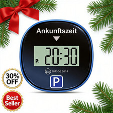 Parkscheibe Elektrisch mit Zulassung Digitale Parkscheibe mit 2 Displays-Schwarz