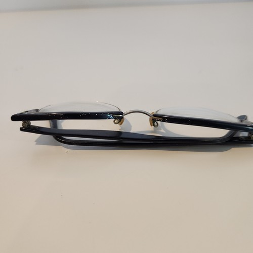 Vintage Women's Black Cat Eye Glasses UDC 12k Gold Filled Bridge Rhinestones - Picture 6 of 6