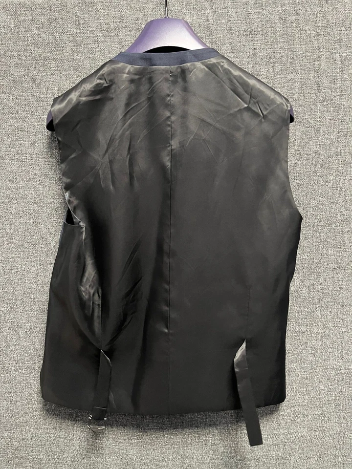 Next Signature Italian Wool Navy Blue Waistcoat 38" TD027 KK 11 - Image 3 of 3