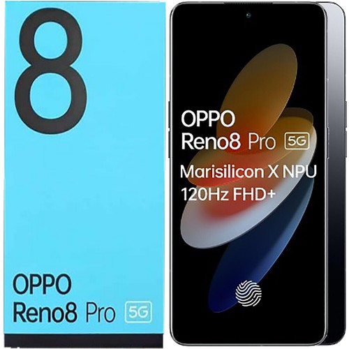 NEW Oppo Reno 8 Pro 5G Black 256GB + 8GB Dual-SIM Factory Unlocked SIMFree - Picture 1 of 1