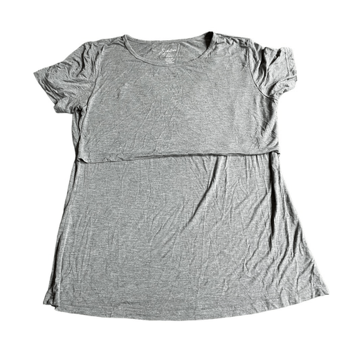 Sosolism Damen Still T-Shirt M grau hochgeschlossen