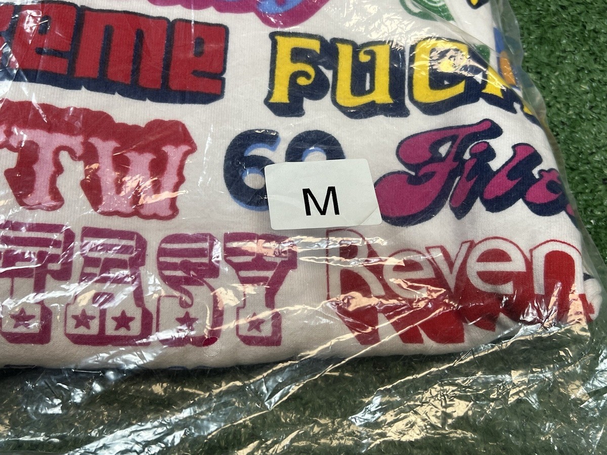 Brand New Supreme FW17 Hysteric Glamour Text Sweatshirt Size Brand New Supreme FW17 Hysteric Glamour Text Sweatshirt Size