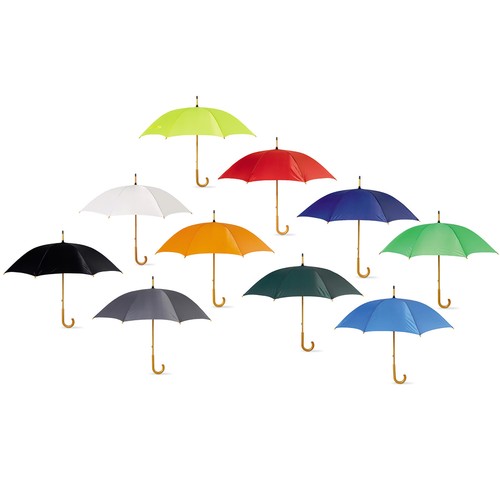 5 Regenschirme im Hochzeitsstil mit schiefem Holzgriff. Braut Bräutigam Brautjungfer - Bild 19 von 127