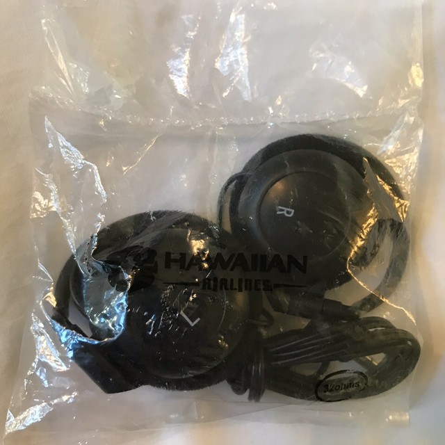 HAWAIIAN AIRLINES HEADPHONES EARBUDS COLLECTORS ITEM eBay