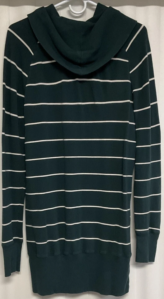 Sudadera Larga Merona Manga Larga Cuello Capucha Mujer’s Grande Verde. 8623 Foto 2 de 3