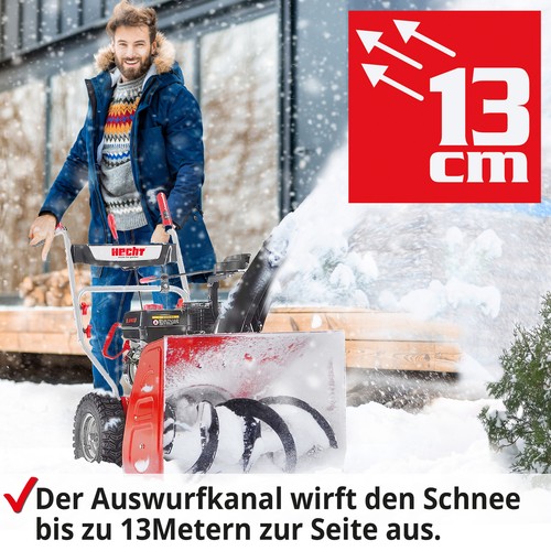 Schneefräse Benzin mit Antrieb 5,5 PS 61 cm Arbeitsbreite Schnee Schieber Räumer - Bild 6 von 10