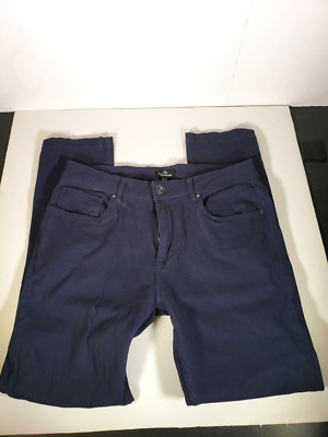 Threadbare Denim Corps Dark Blue Cotton Pants Size 32 Inseam 30 in. Preowned