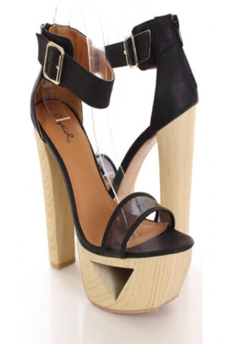 Womens Shoes High Heel Dress Club Open Toe pumps White Black Sale Clearance