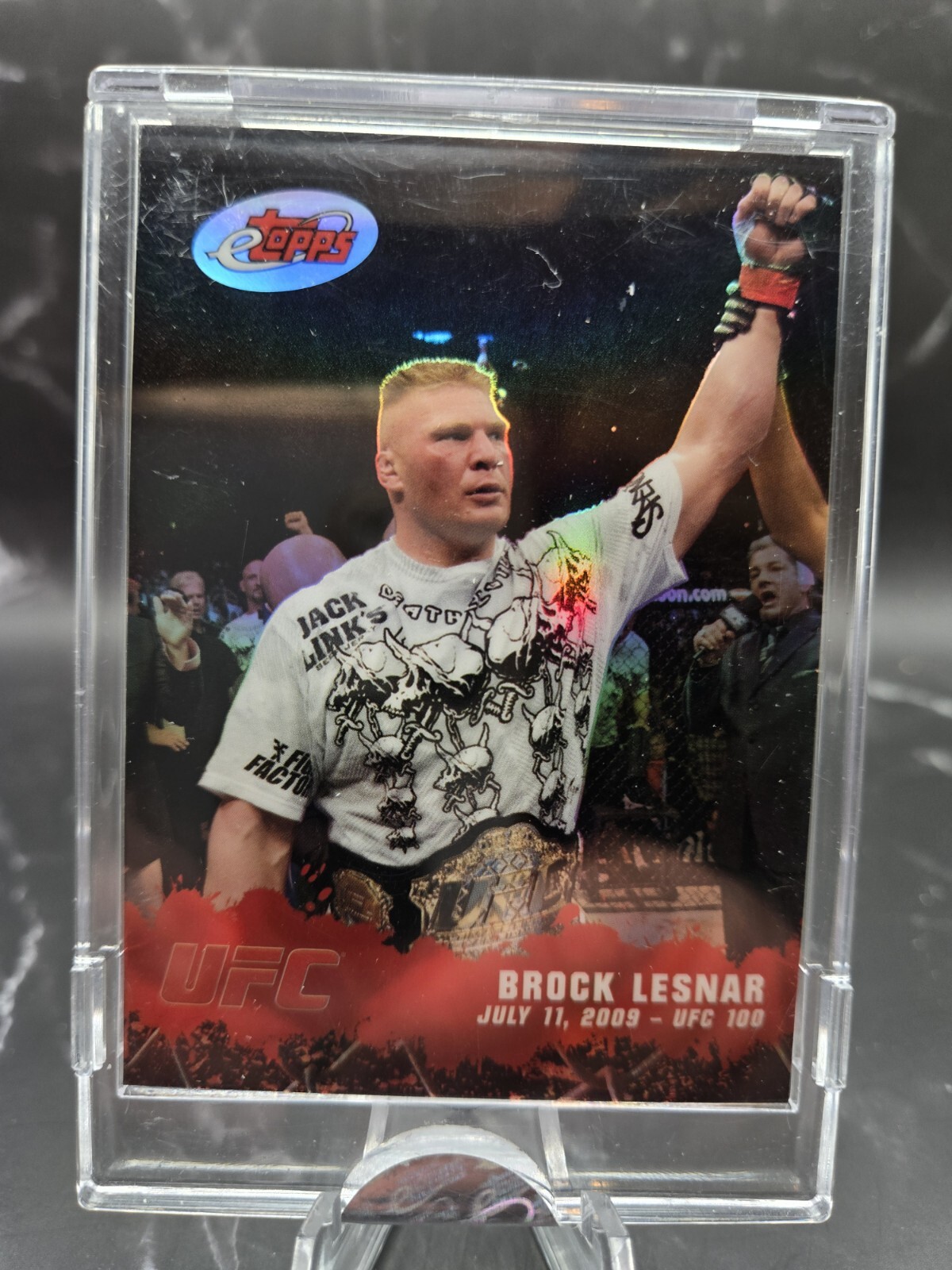 2009 Brock Lesnar ETopps Topps Encased RC Rare Minnesota Vikings UFC