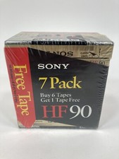 7 Pack Sony C-90HF 90 Min Hi Fi Recording Type 1 Normal Bias Cassette Tape   NEW
