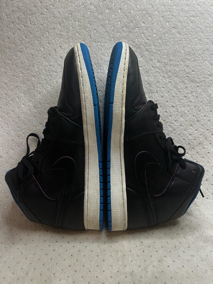 NIKE Air Jordan 1 Mid Radio Raheem Shoes Sneakers 554724-029 Black