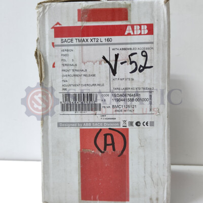 ABB MCCB 3P 80A, SACE TMAX XT2L 160, Ui=1000V, Uimp=8Kv, Ue=690V, V#52A