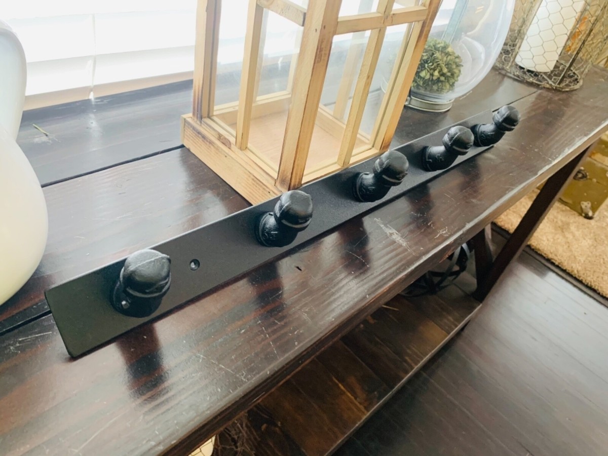 Wall Mount Industrial Pipe Coat Rack, Farmhouse