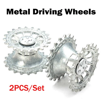 2PC Metallantriebsrad Für 1/16 Henglong 3818/-1 3819/-1German Tiger/Panther Tank