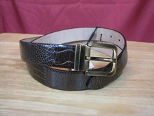 $875 NWT Dolce & Gabbana Genuine Ostrich Leather Belt 100 cm / 39.5" - Italy    