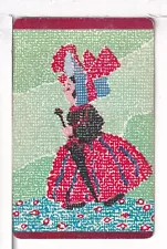 Single Vintage Playing Card, "Old Fashioned Girl" 