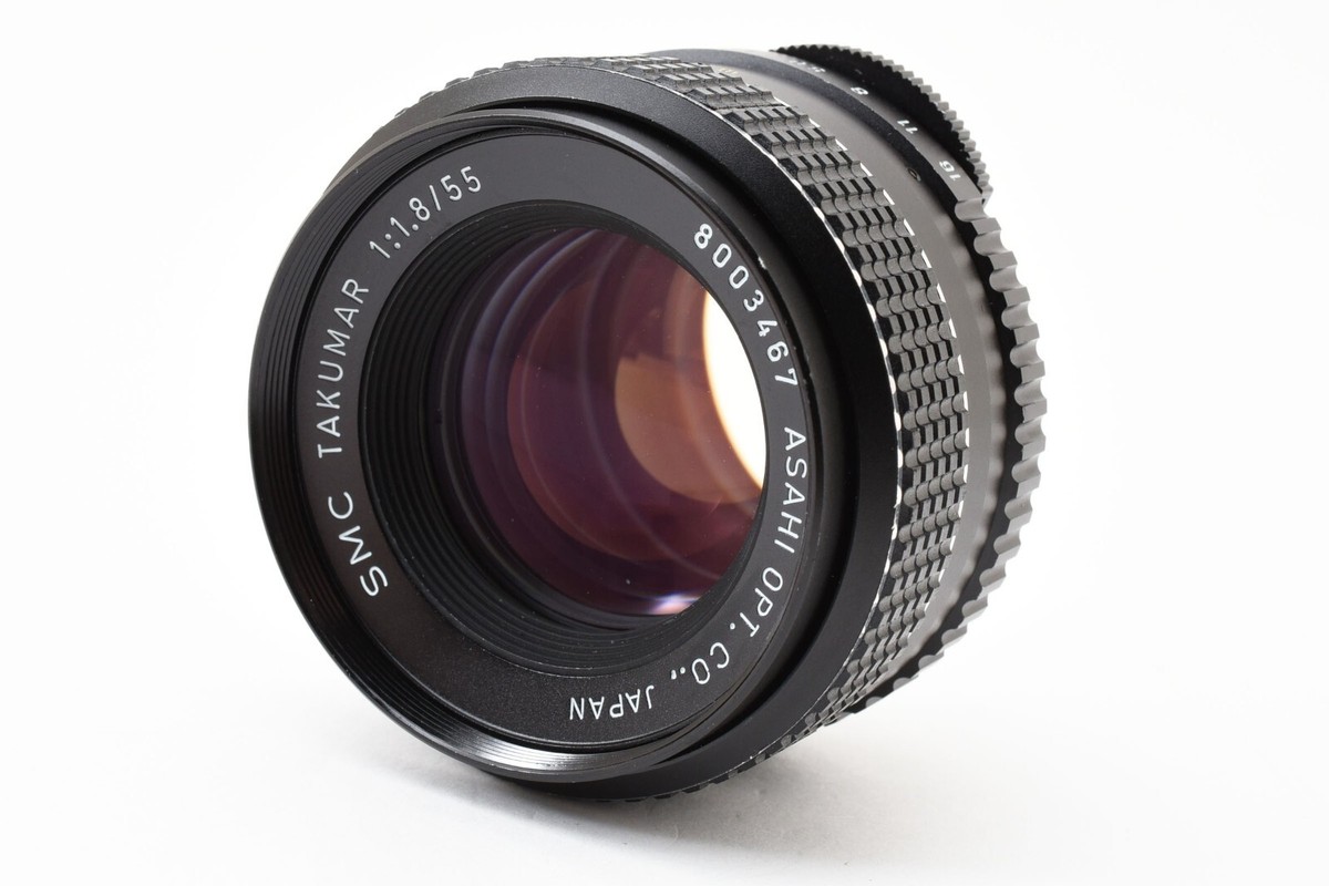 TOP MINT] Pentax SMC Takumar 55mm f/1.8 M42 Screw Mount MF Lens