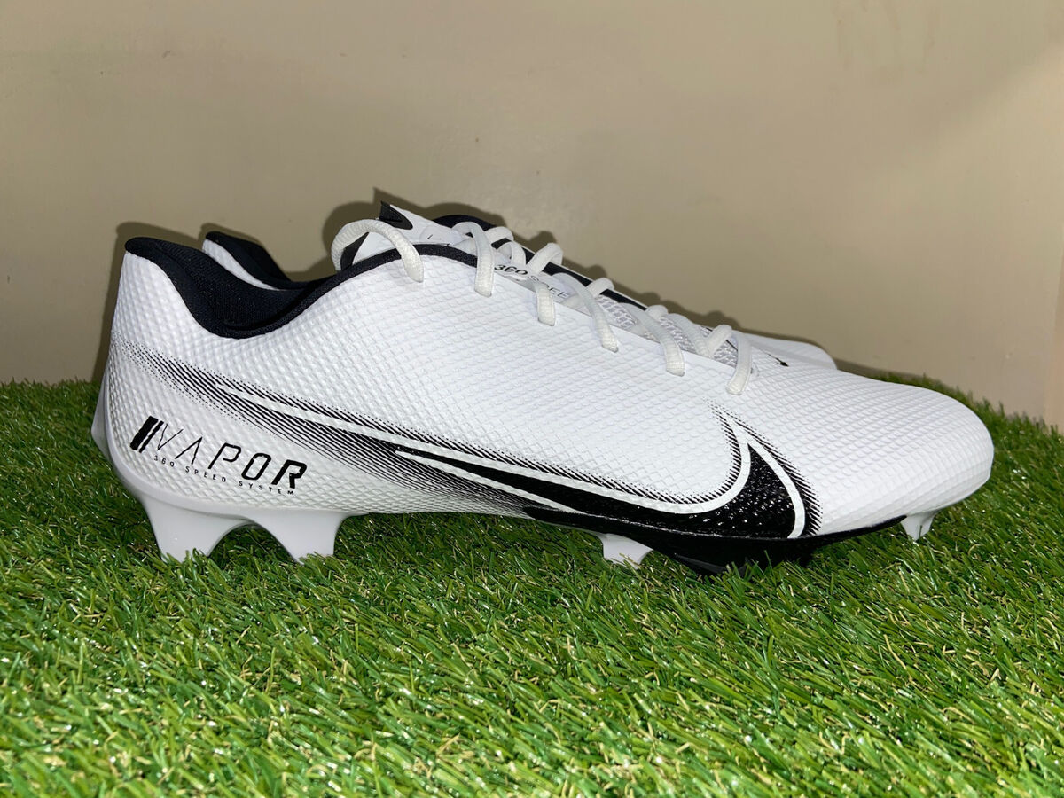 Nike Vapor Edge Speed 360 White Black Football Cleats Mens Nike Vapor Edge Speed 360 White Black Football Cleats Mens