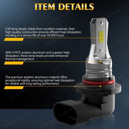 Faro LED luces altas/bajas + faros antiniebla 4X para Subaru Forester 1998-2002 - Imagen 11 de 14