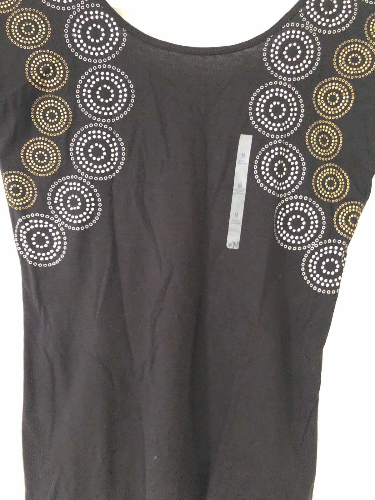 NOW Ladies Scoop Neck Black Top - Size M - 5+ items free AU post - NWOT