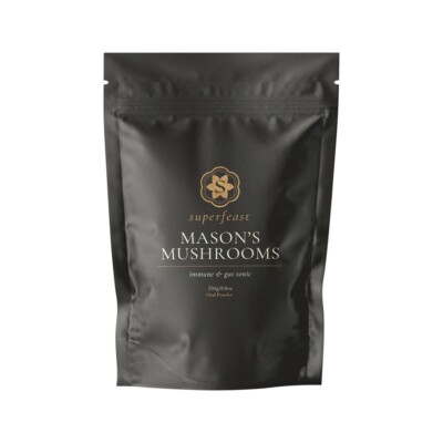 New SuperFeast Mason's Mushrooms 250g Immune & Gut Tonic