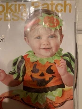 NWOT Pumpkin Patch Princess Costume Infant Size 6-12 Months Jumpsuit & Headband