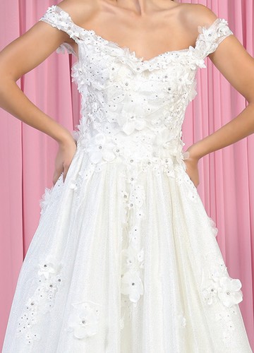 Womens Dresses For Wedding Long Sweetheart Off Shoulder Ball Gown Plus Size - 第 2/4 張圖片