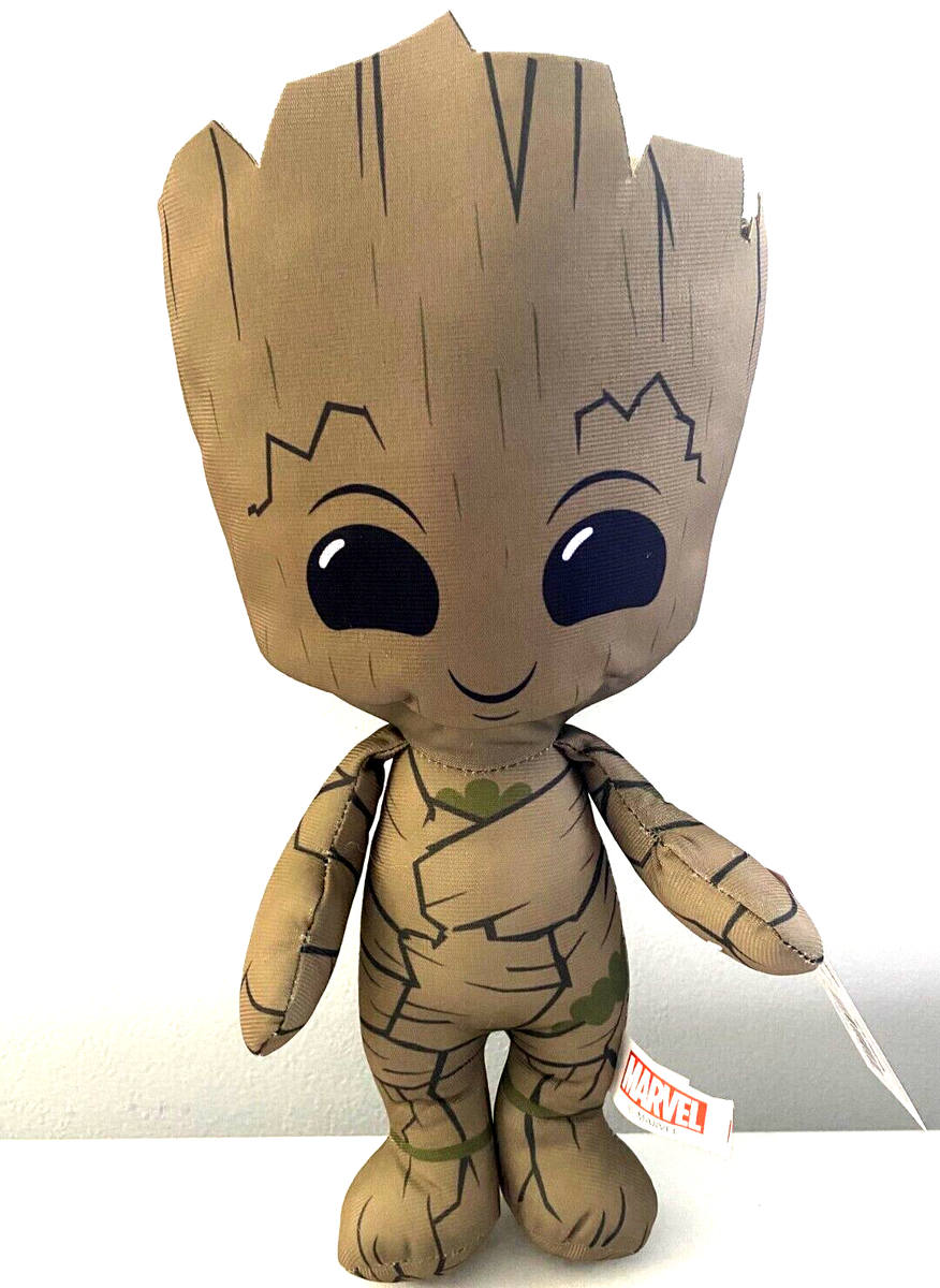 Set of 2 Plush Toys 12 inch Rocket Raccoon & Baby Groot. Marvel