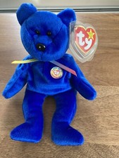 1998 Ty Original Beanie Baby Clubby the Bear with Tag Protector
