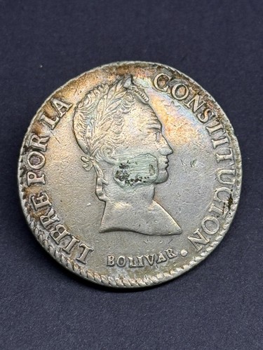 Bolivia - 8 Soles - 1845 (PTS R) Silver - 第 2/2 張圖片
