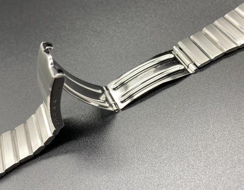 Vintage Rowi Military Style Bull Head 17mm-24mm Stainless Steel Watch Bracelet - Picture 8 of 12