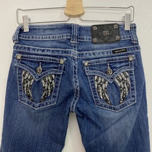 miss me angel wing bootcut jeans