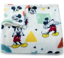 Disney MICKEY Mouse SHAPES 5x6 ft Oversized Plush THROW BLANKET The Big One NEW 
