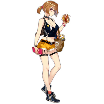 Grizzly MkV Casual Girls Frontline Anime Weatherproof Sticker 6'' Car Decal